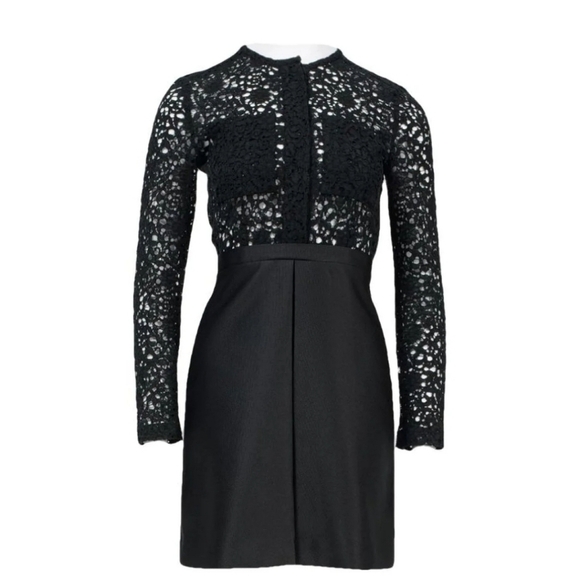 Victoria Beckham Dresses & Skirts - Victoria Beckham Black Lace Long Sleeve Dress Size 6